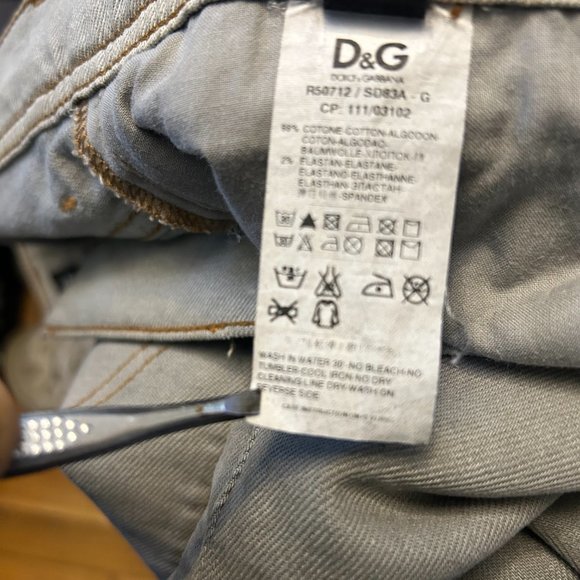 Rare D&G Denim Distressed Audacious Jeans sz42 - Picture 12 of 16